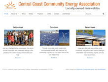 Tablet Screenshot of cccommunityenergy.org